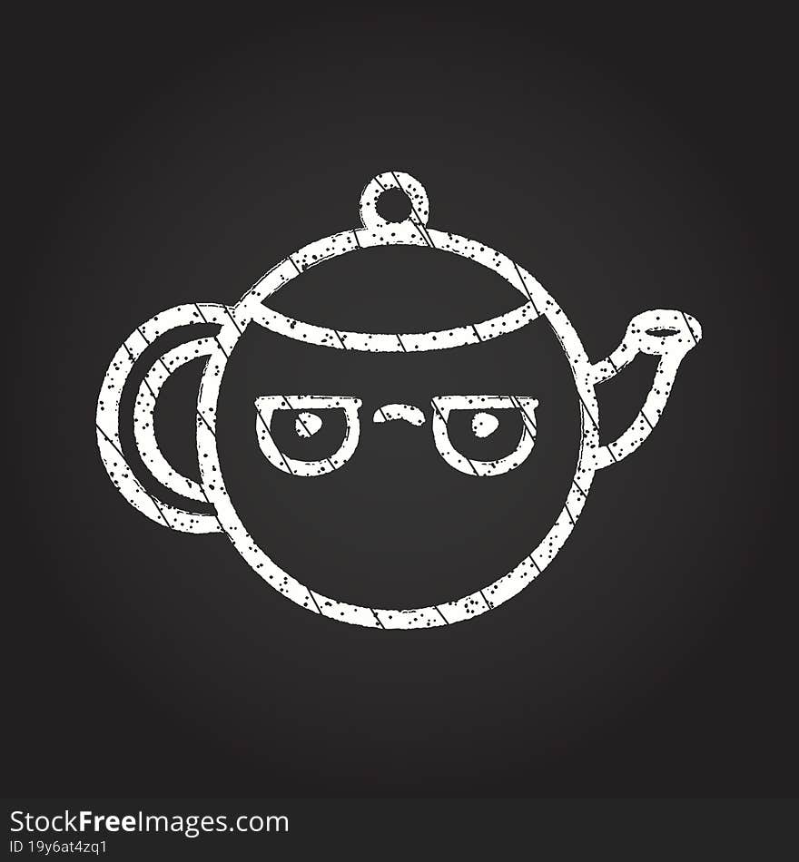 Teapot Chalk Drawing