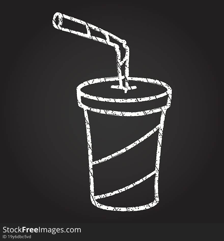 Soda Chalk Drawing