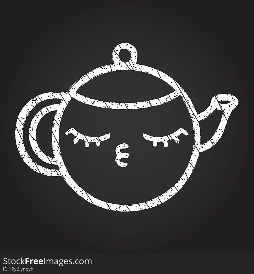 Teapot Chalk Drawing