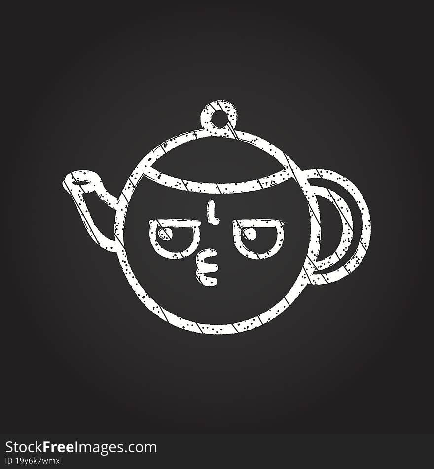 Teapot Chalk Drawing