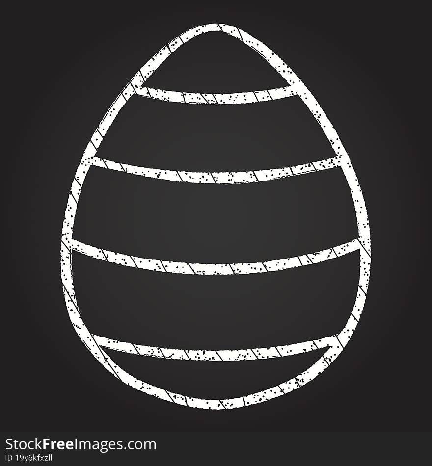 Easter Egg Chalk Drawing