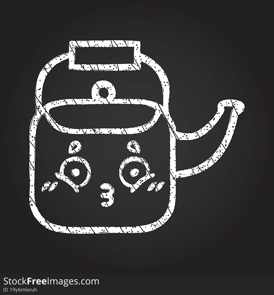 Kettle Chalk Drawing