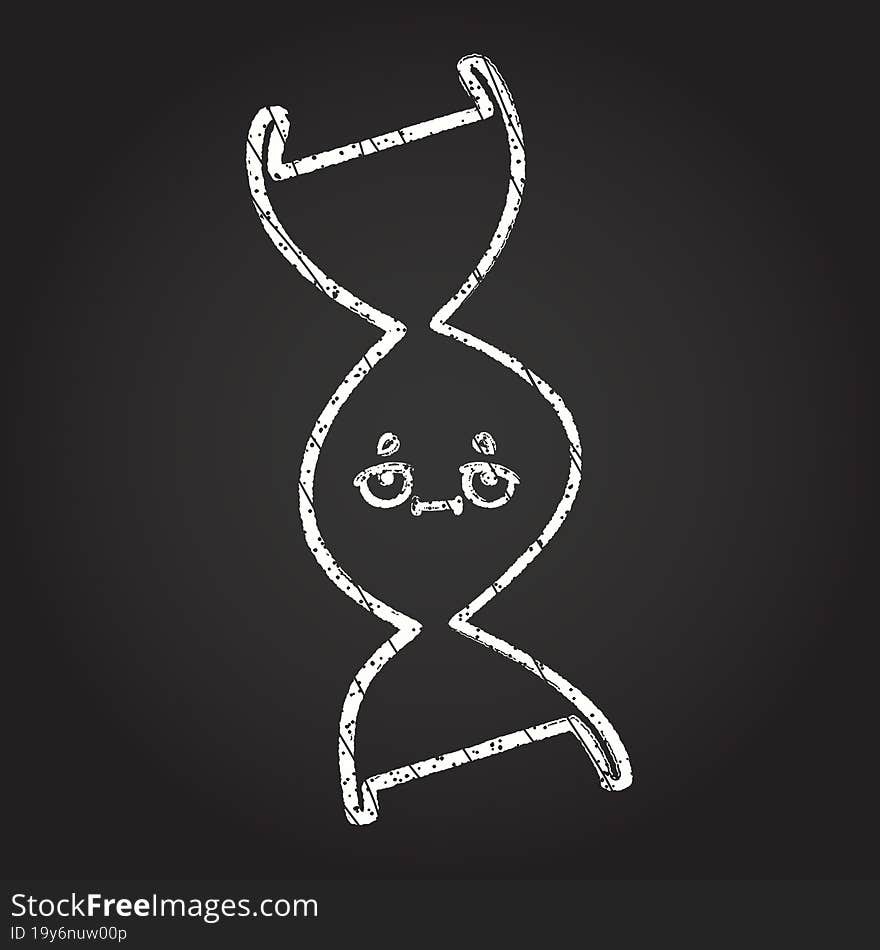 DNA Chalk Drawing