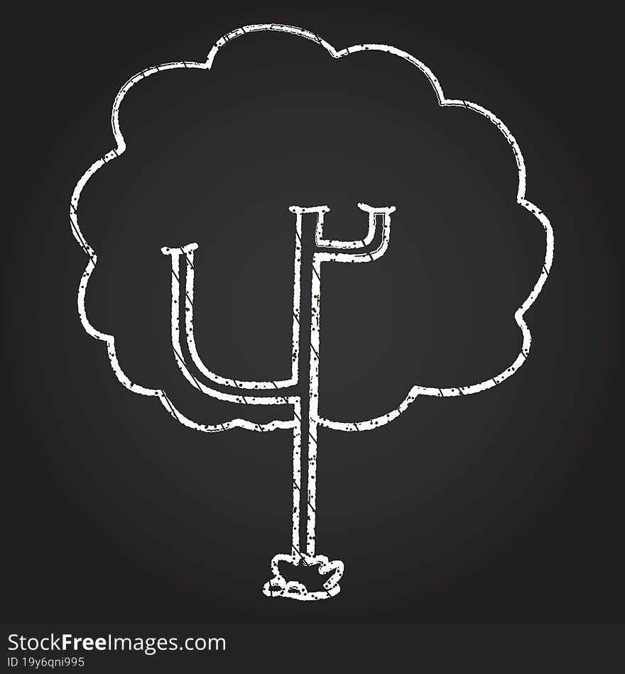 Tree Chalk Drawing