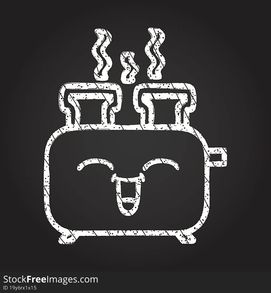 Toaster Chalk Drawing