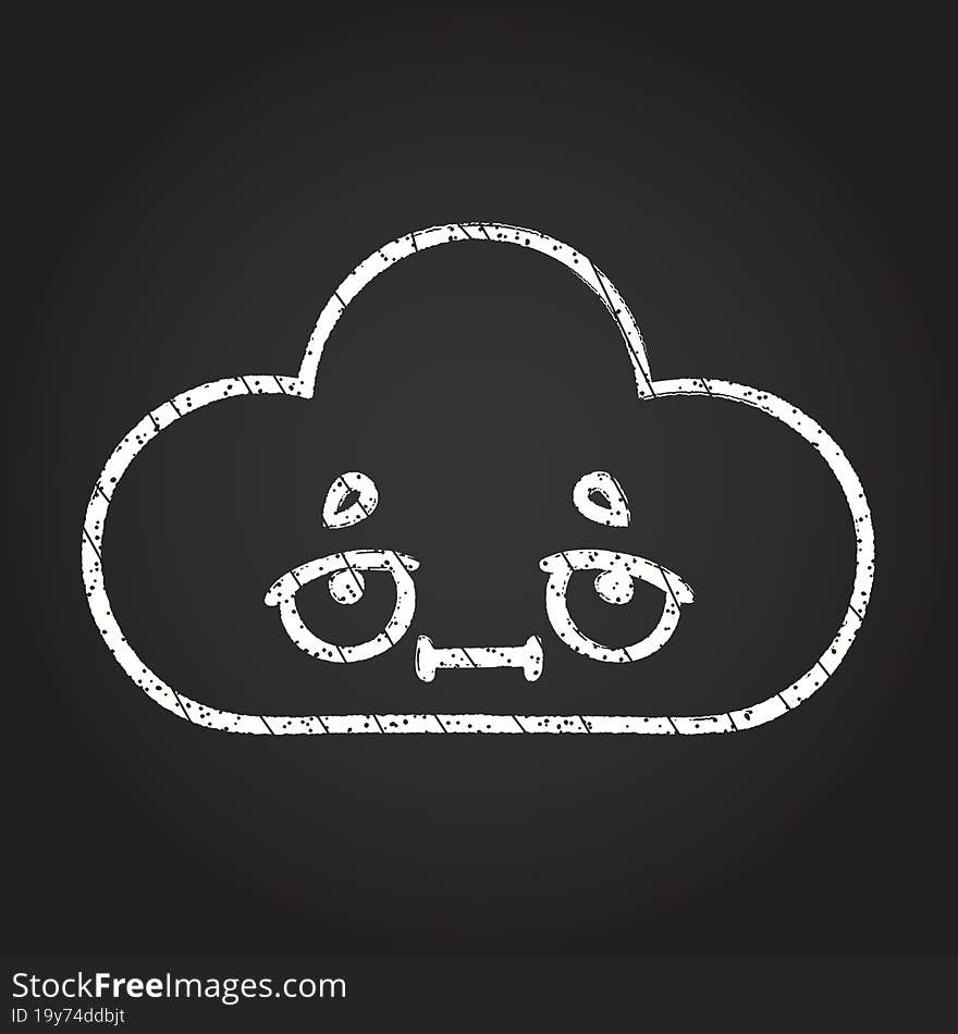 Cloud Chalk Drawing