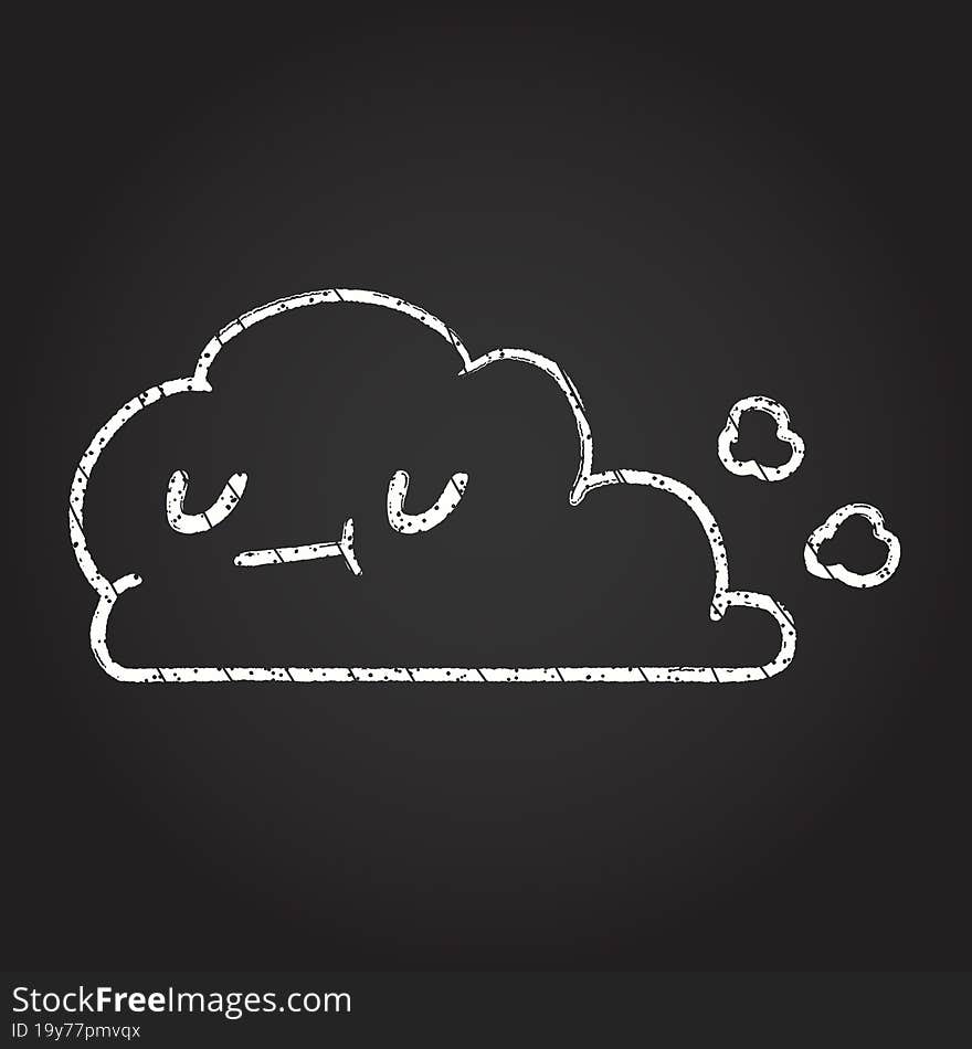 Content Cloud Chalk Drawing