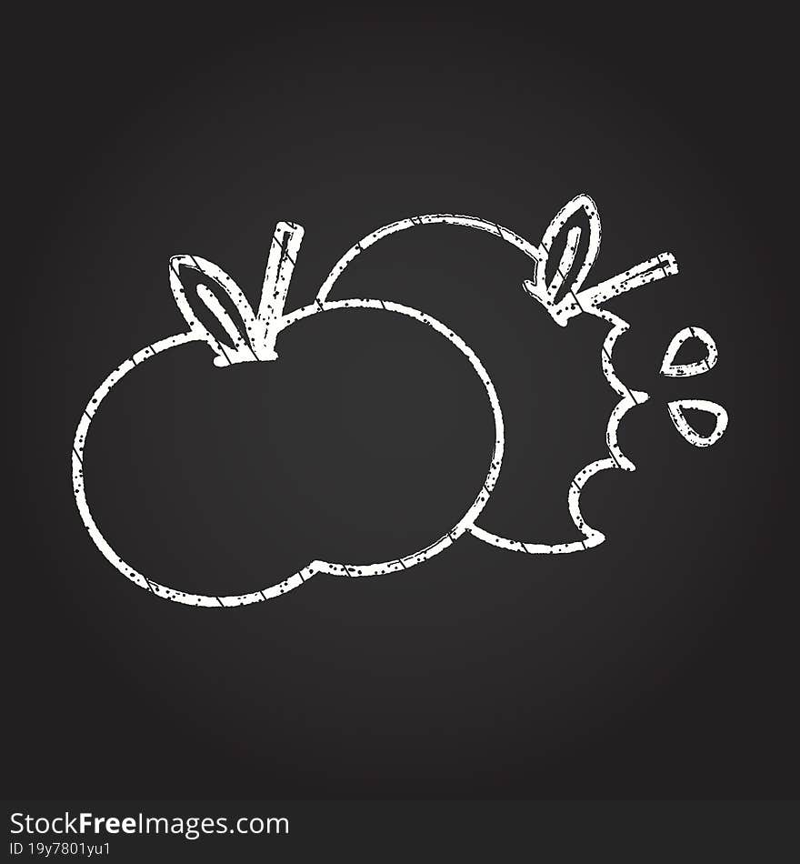 Apples Chalk Drawing