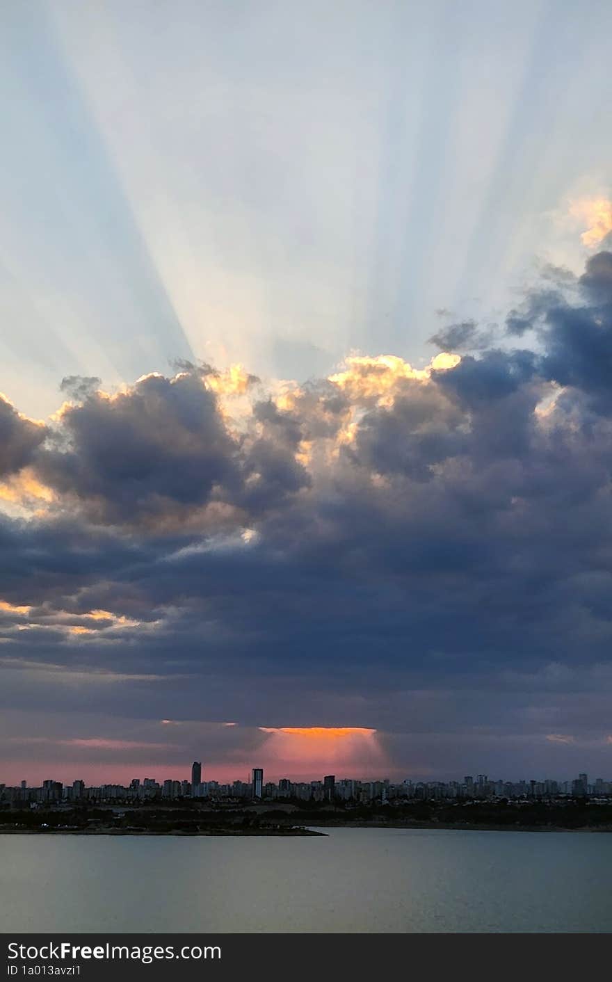 Clouds over Güzelyalı, nothern quarter of Adana city