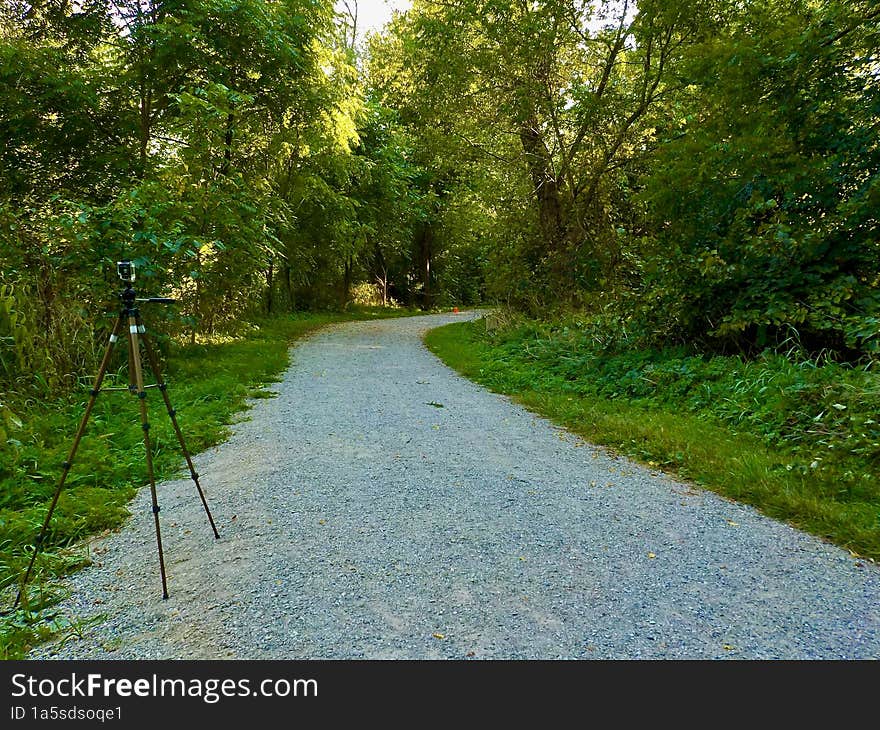 on the bike Trail in canada