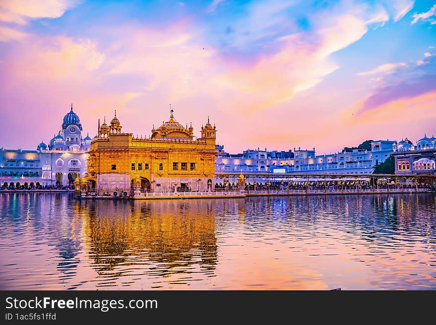 Celebration of Gurupurab in Golden Temple Amritsar