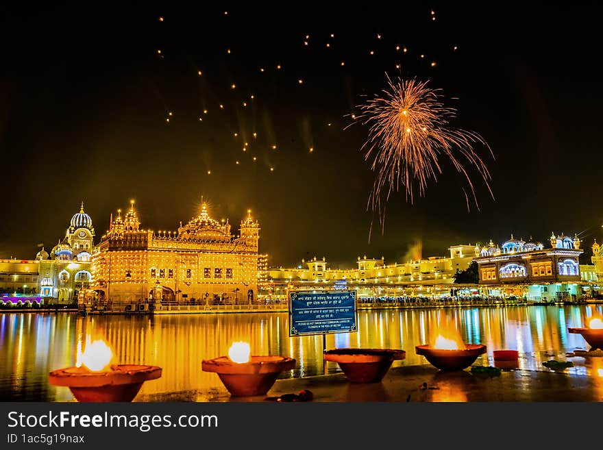 Celebration Of Gurupurab In Golden Temple Amritsar