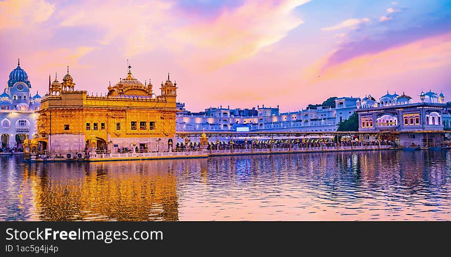 Celebration of Gurupurab in Golden Temple Amritsar