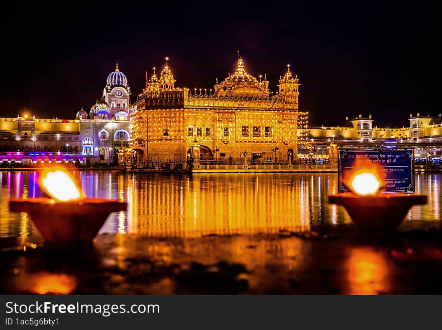 Celebration of Gurupurab in Golden Temple Amritsar