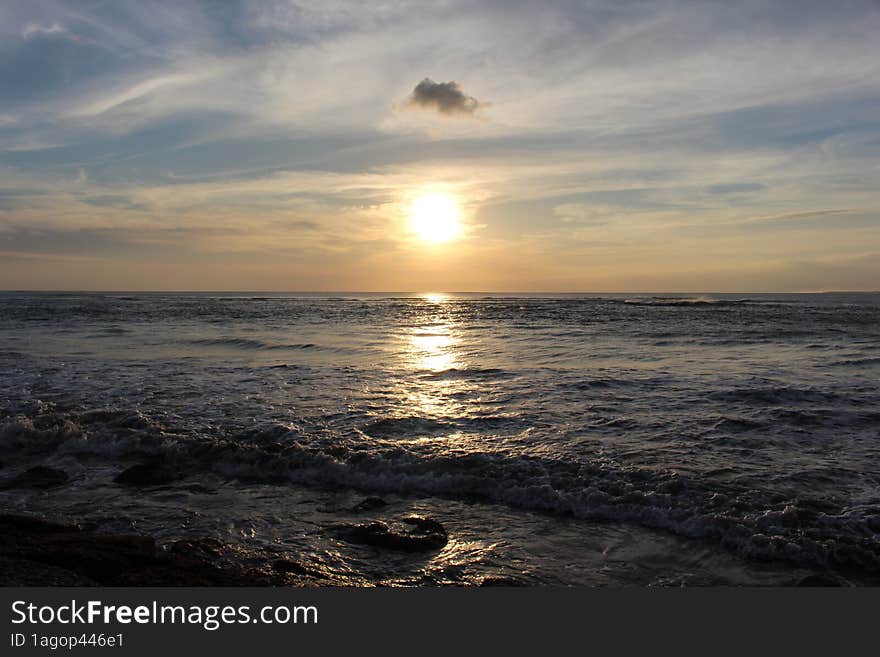 Black Cloud, Ocean And Sun