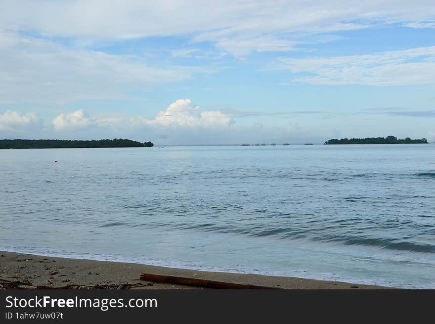 Daplangu Sumur Beach, Pandeglang, Indonesia â€“ October 09, 2022: The Best Spots To Enjoy The Beach Atmosphere