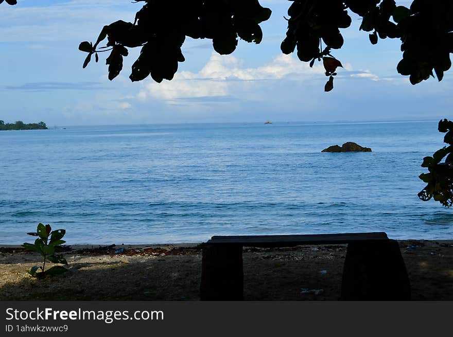 Daplangu Sumur Beach, Pandeglang, Indonesia – October 09, 2022: The Best Spots To Enjoy The Beach Atmosphere