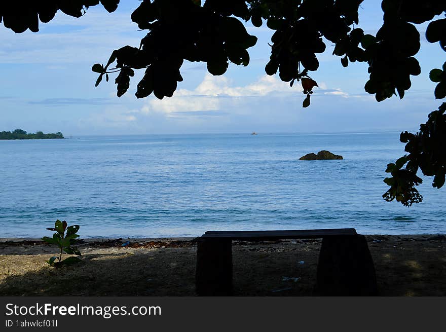 Daplangu Sumur Beach, Pandeglang, Indonesia â€“ October 09, 2022: The Best Spots To Enjoy The Beach Atmosphere