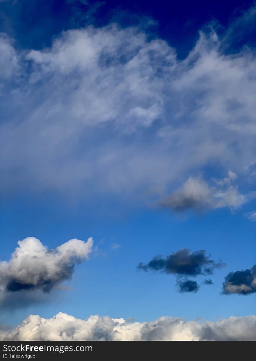 Blue sky during the daytime with the haze of the clouds. Blue sky during the daytime with the haze of the clouds