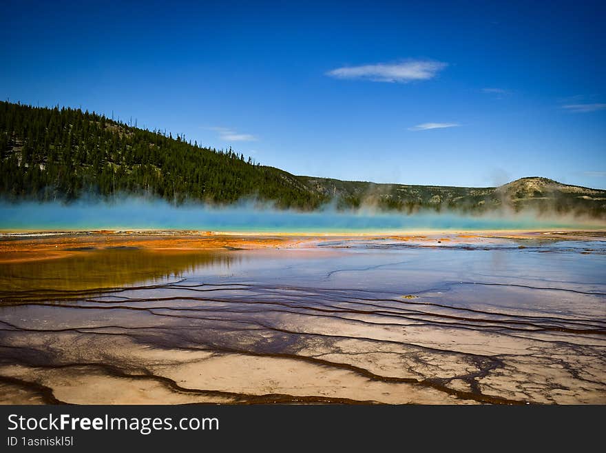 Grand Prismatic Spring at Yellowstone National Park