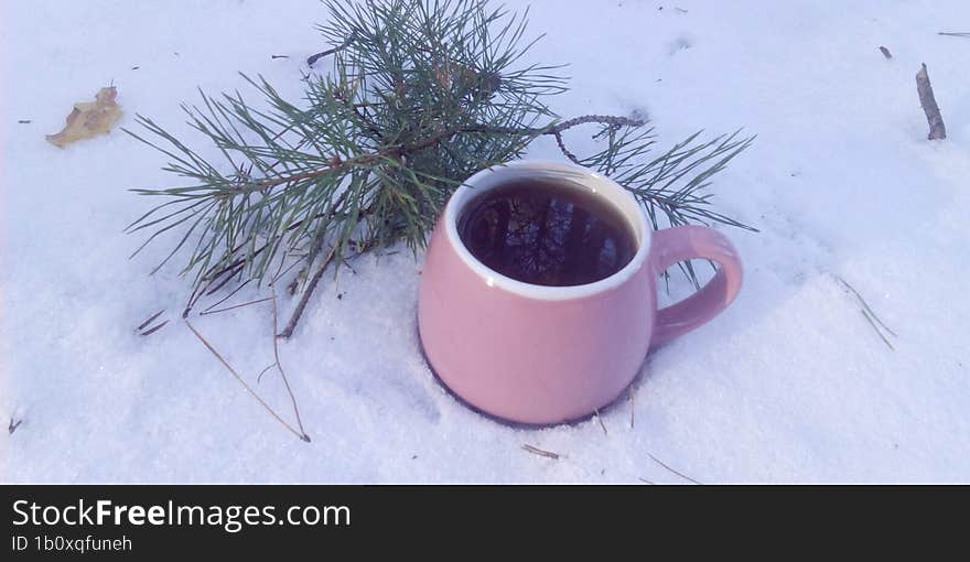 A cup of tea in winter