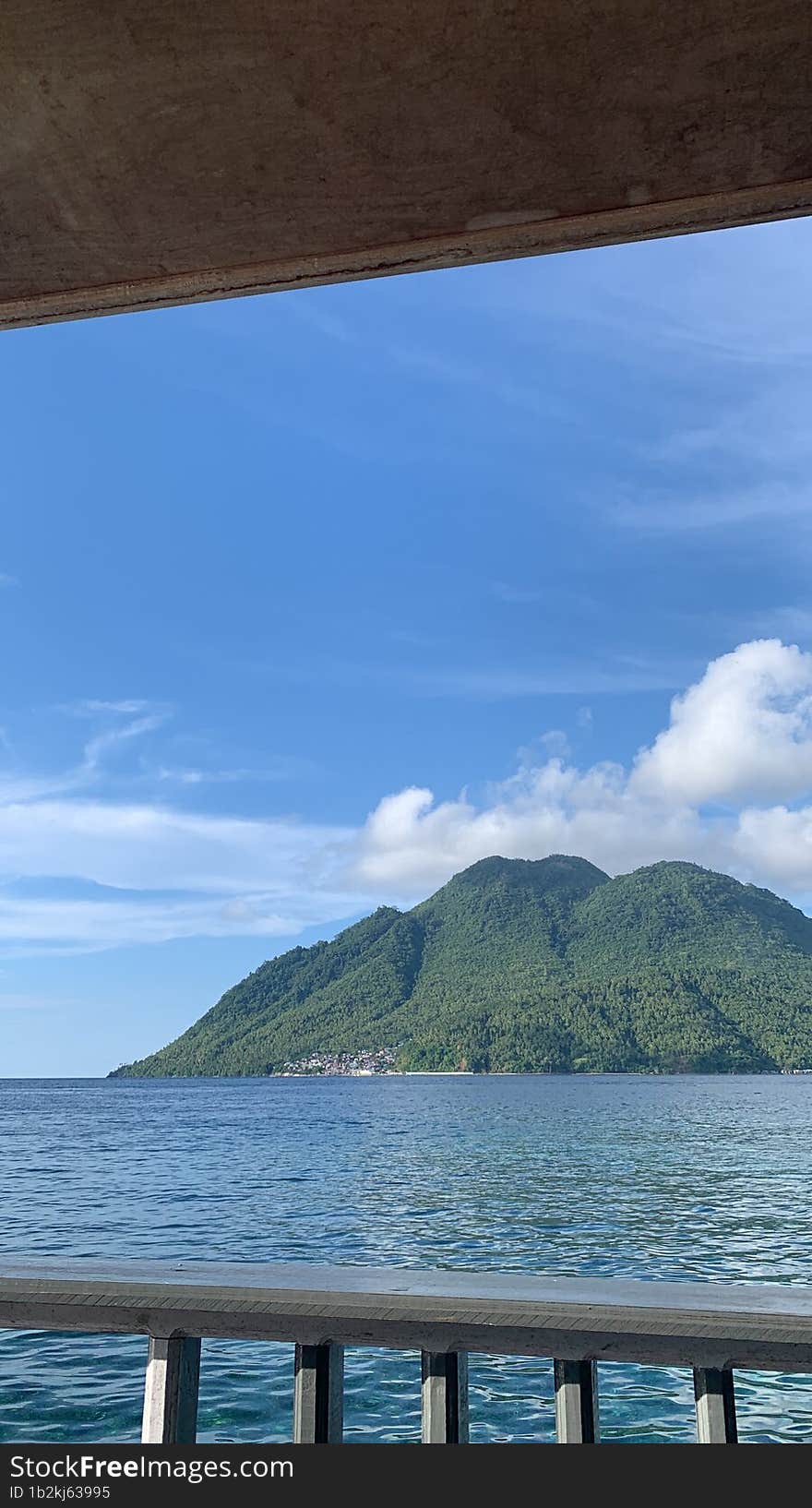 The Gamalama Mountain in Ternate