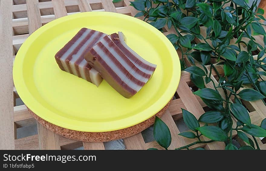 Kue Lapis Is A Cake With 2 Layered Colors