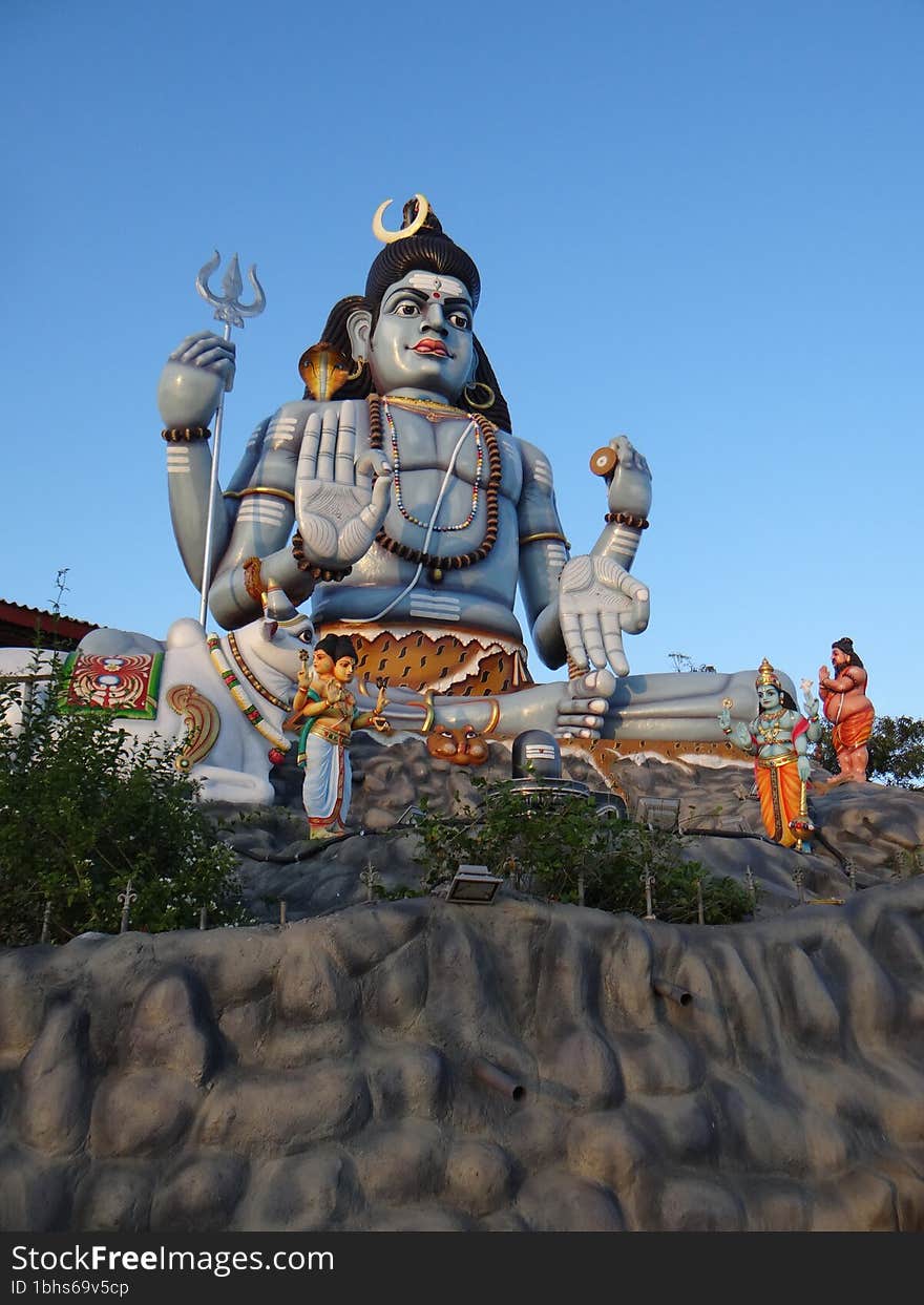 Lord Shiva Staue Koneswaram Temple Srilanka