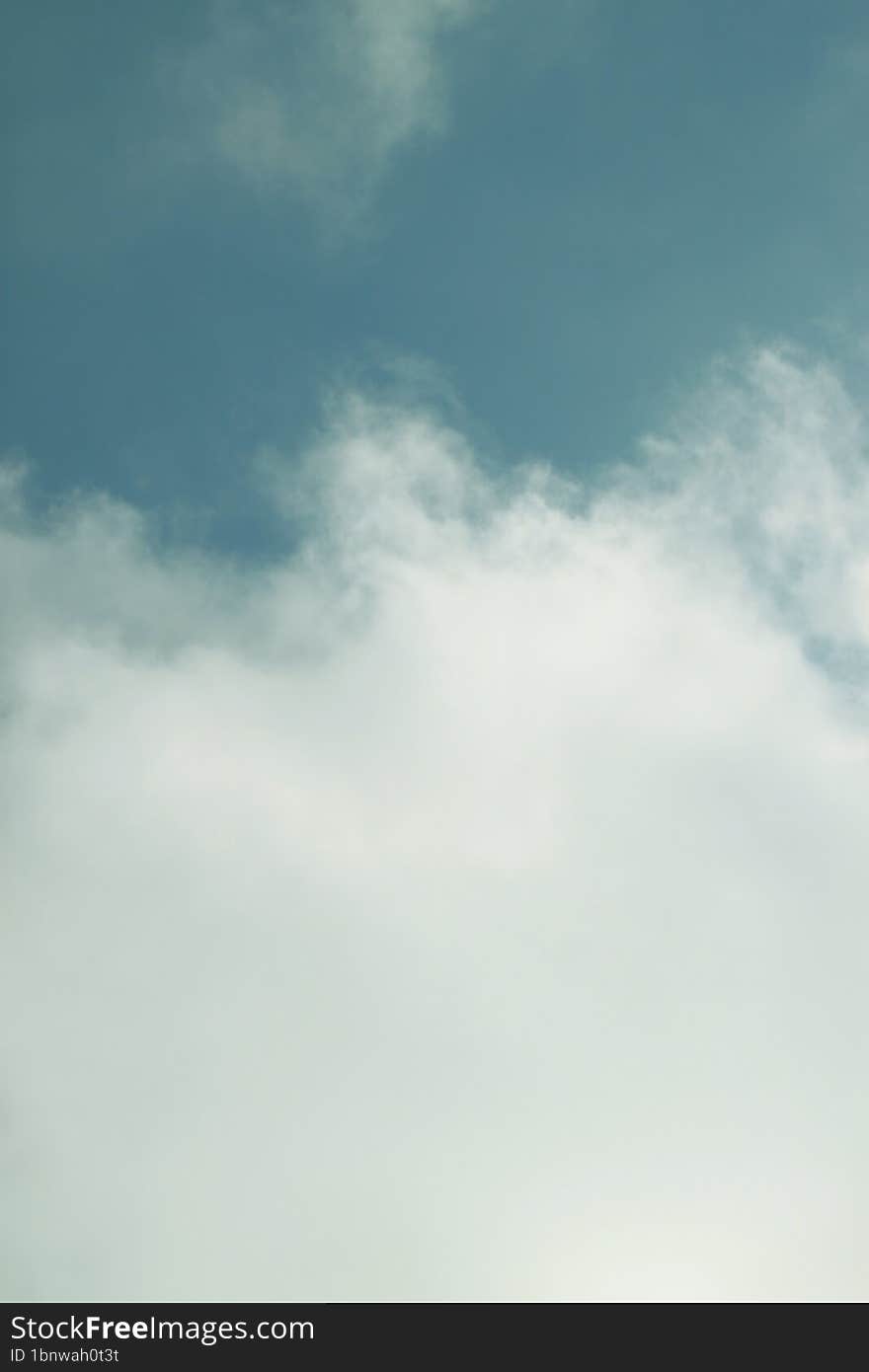 Sky blue with clouds, abstract background