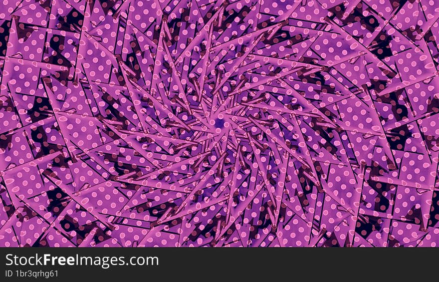 abstract pink psychedelic radial symmetry techno music vj background vortex 3D illustration
