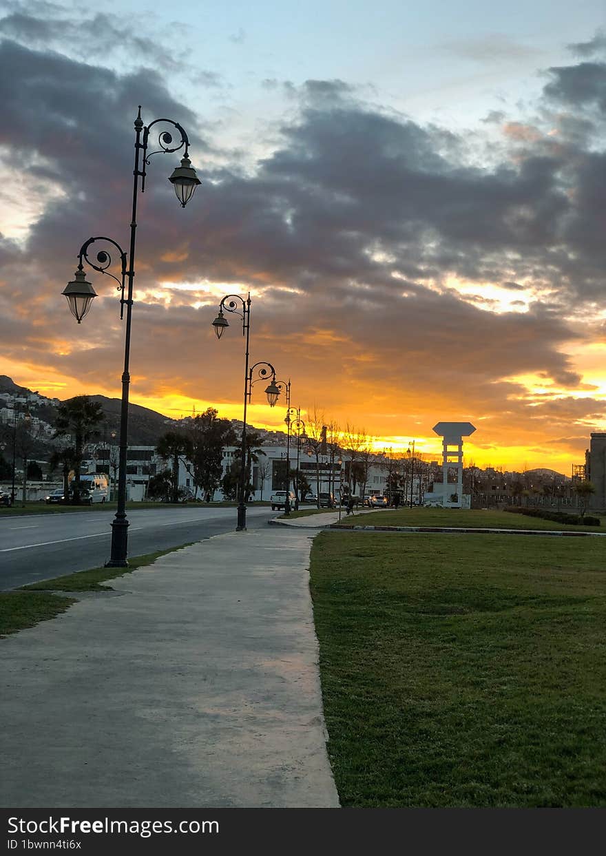 The Golden Horizon Is A Wonderful Sunset