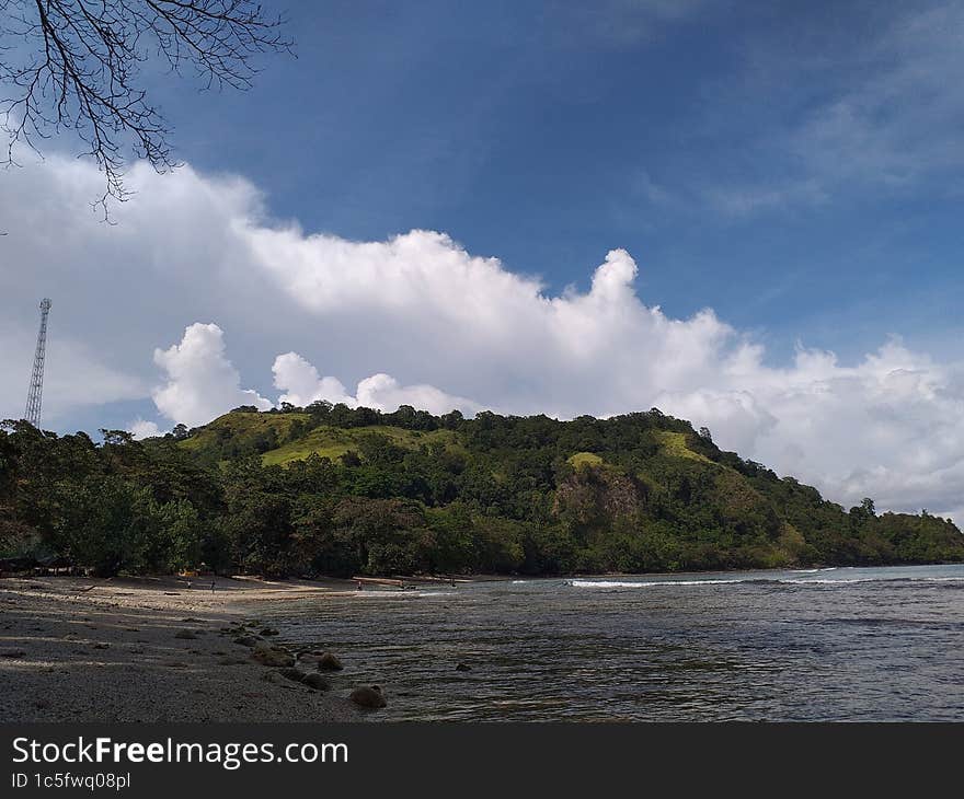 The beauty of beach in Indonesia