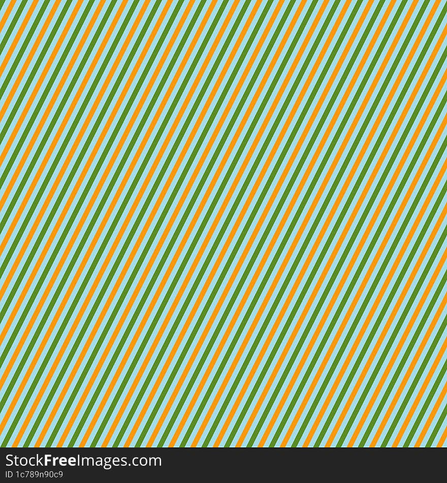 Blue, Orange , Green Incline Stripes Background