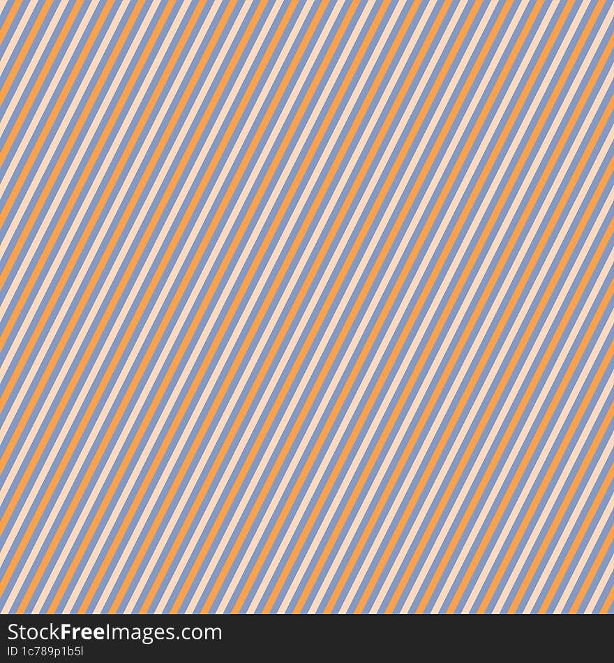 Blue, orange  incline stripes background