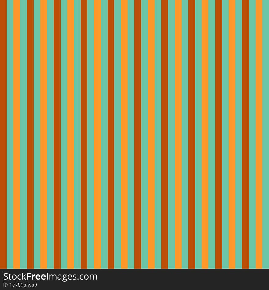 Green, orange and brown vertical stripes background