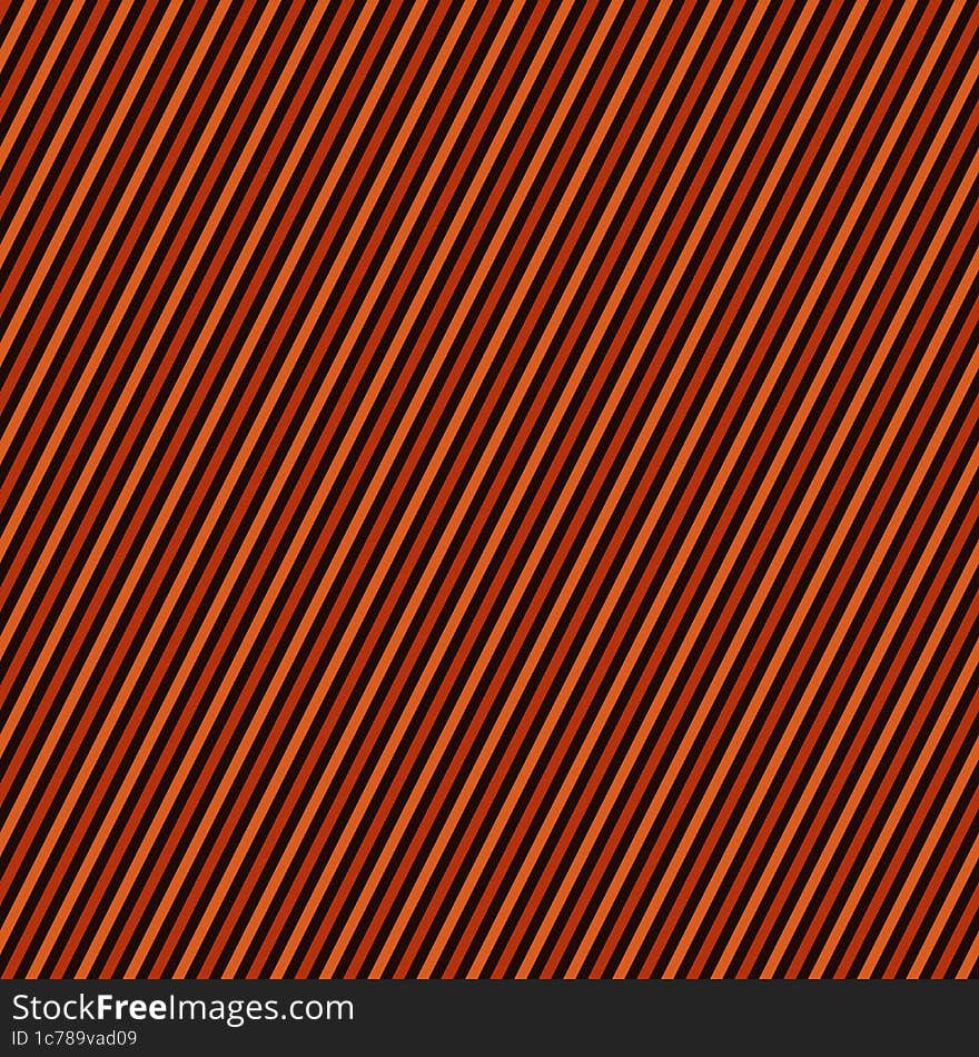 Orange And Brown Incline Stripes Background