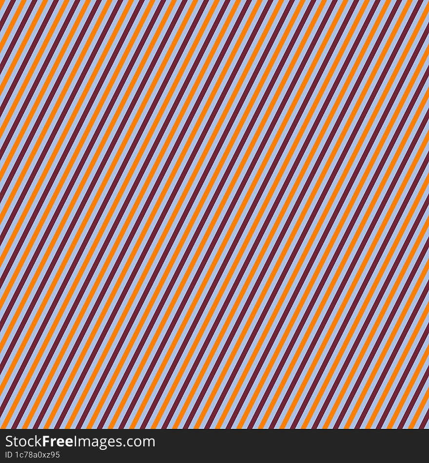 Orange, blue and violet incline stripes background