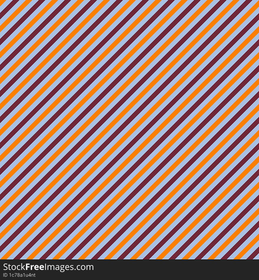 Orange, blue and violet diagonal stripes background