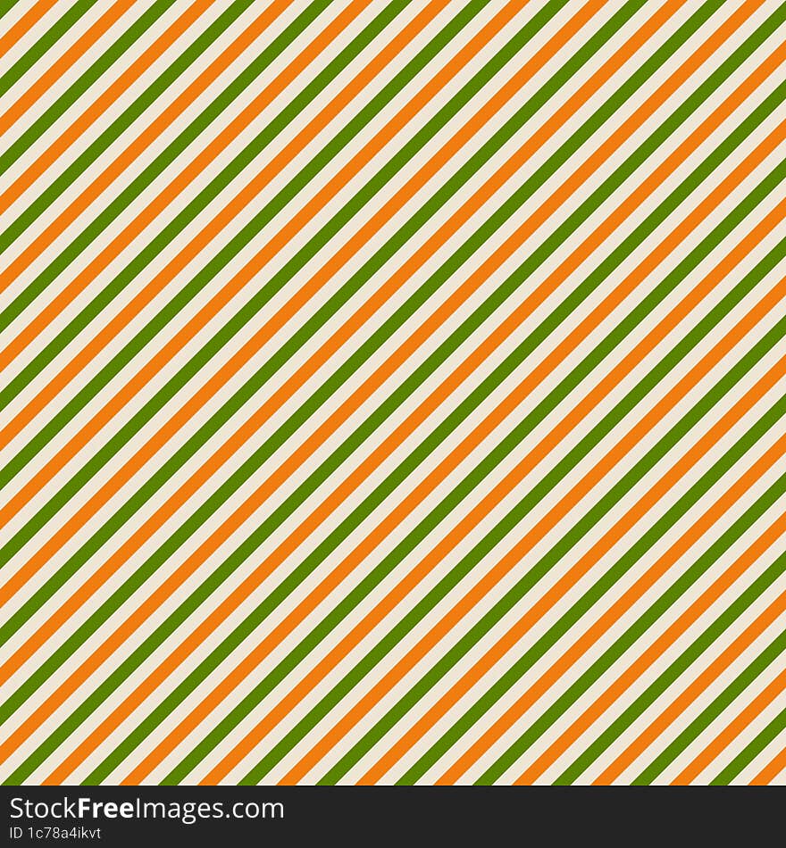 Orange and green diagonal stripes background