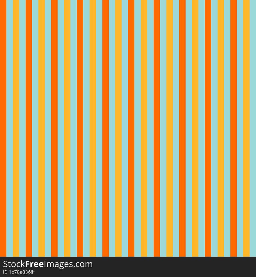 Orange, Brown  And Blue Vertical Stripes Background