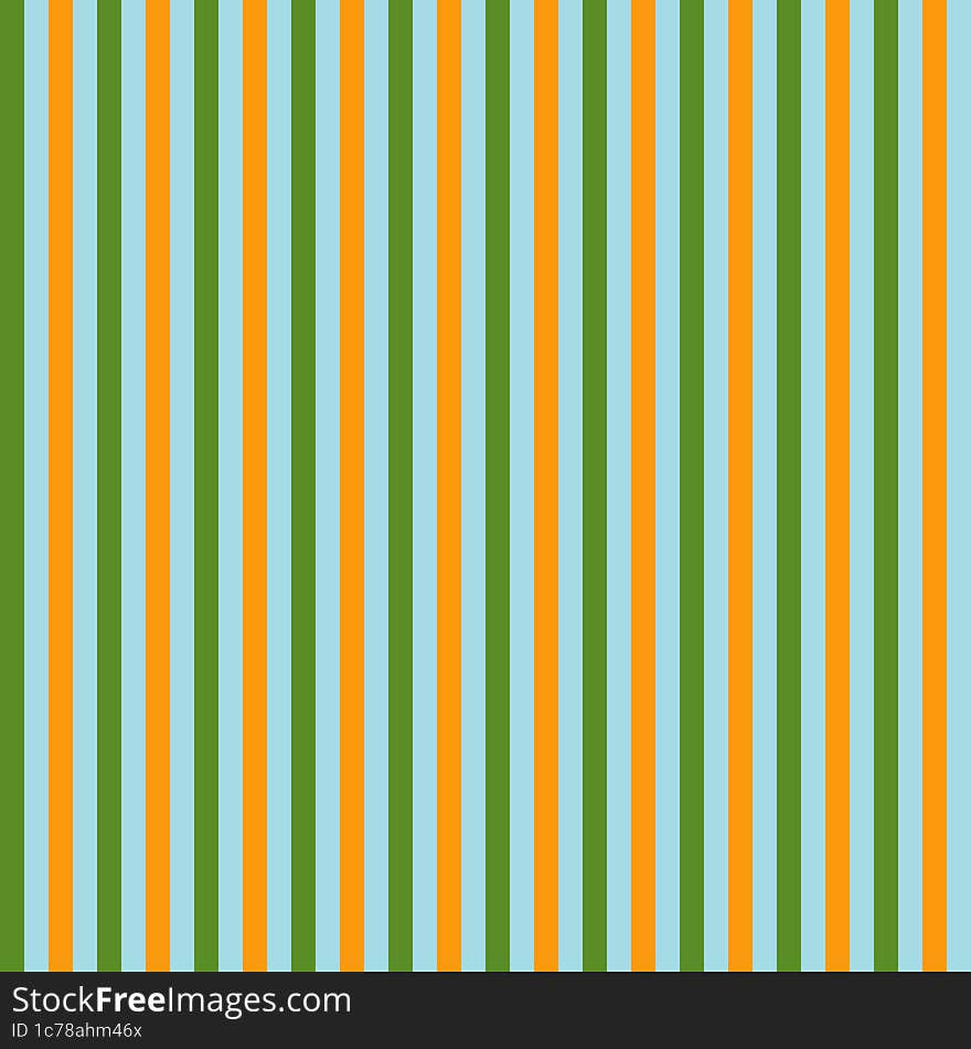 Orange And Green Vertical Stripes Background