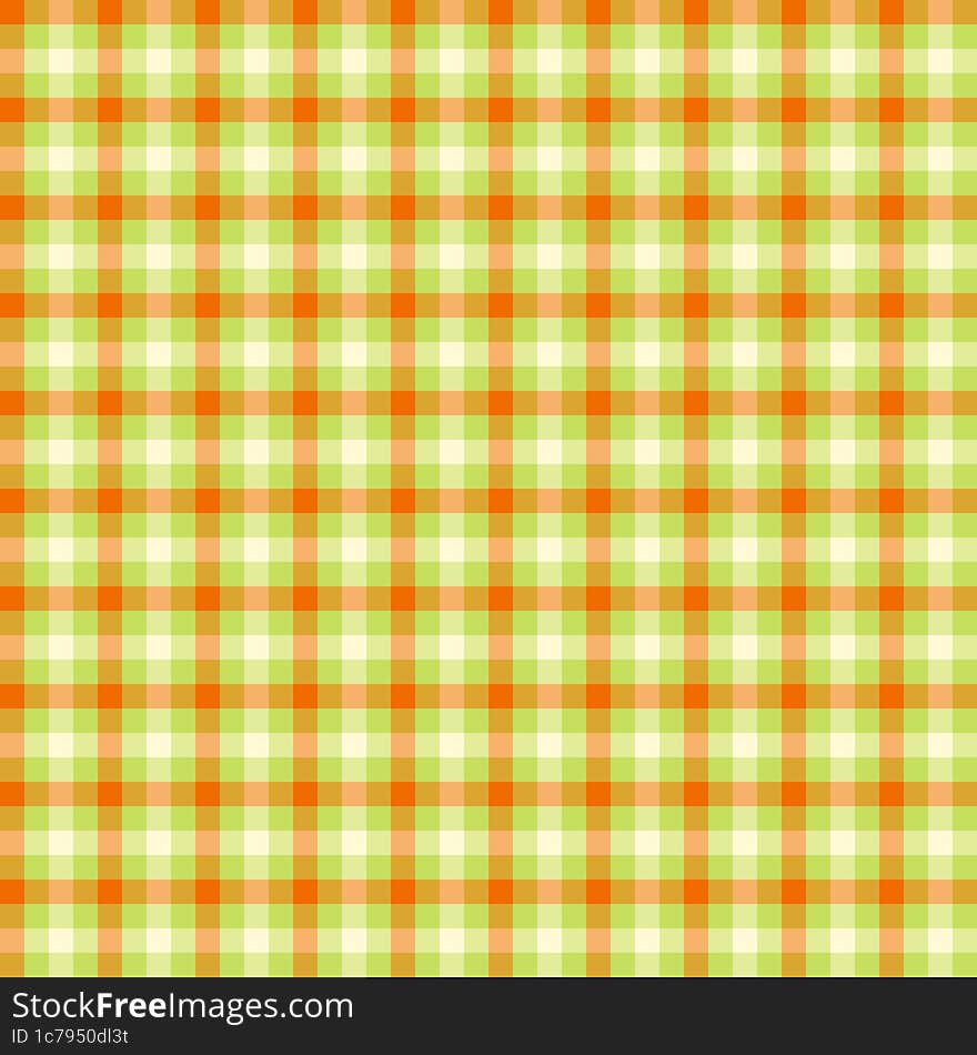 Green and brown gingham backgrounds for tablecloth, skirt, napkin, paper