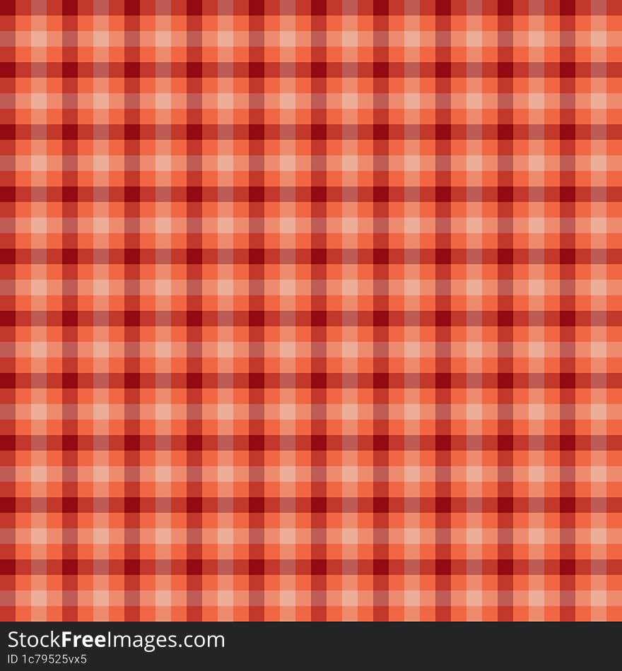 Orange And Brown Gingham Backgrounds For Tablecloth, Skirt, Napkin, Paper