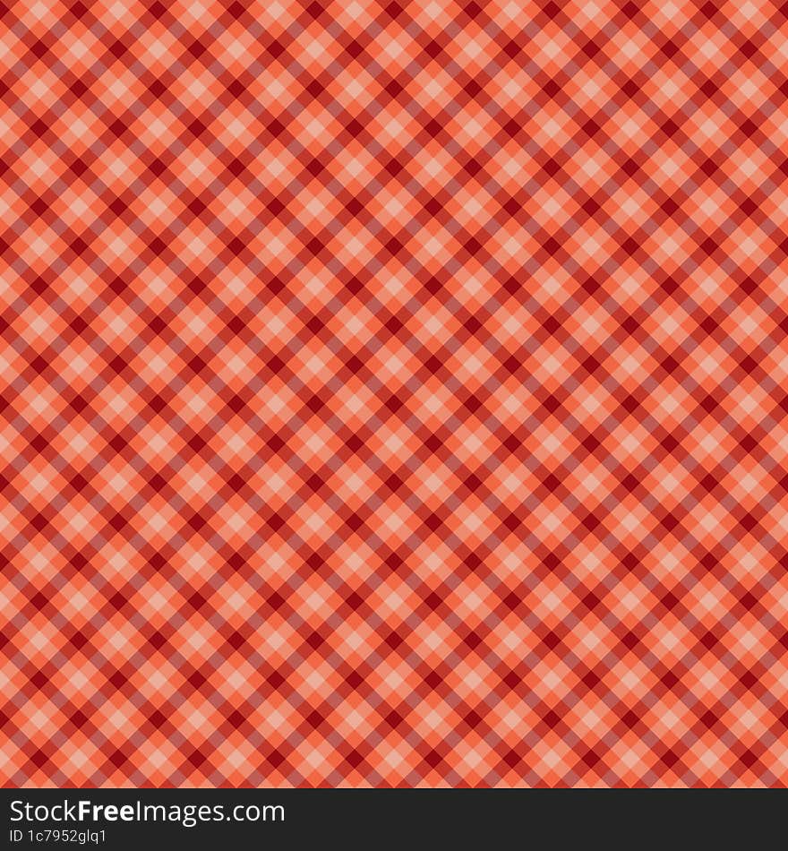 Orange and brown gingham backgrounds for tablecloth, skirt, napkin, paper