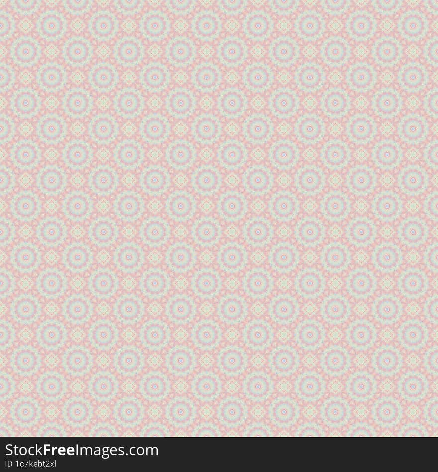 Textured mosaic geometric pattern in pale hues