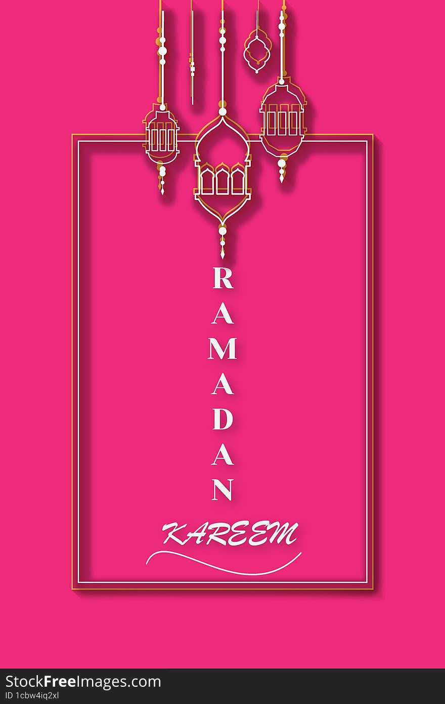 Holy month Ramadan Kareem Greeting Card