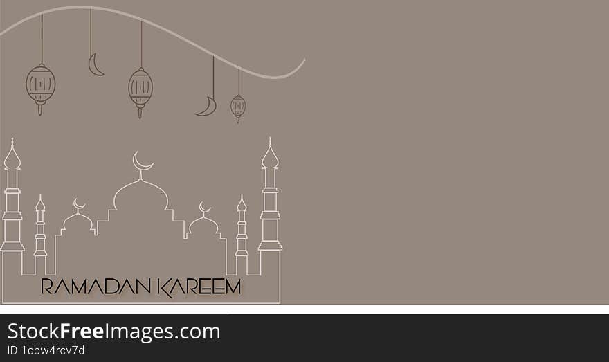 Holy Month Ramadan Kareem Greeting Card