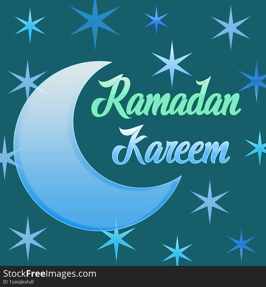 Celebrating Ramadan Kareem For Card And Posters