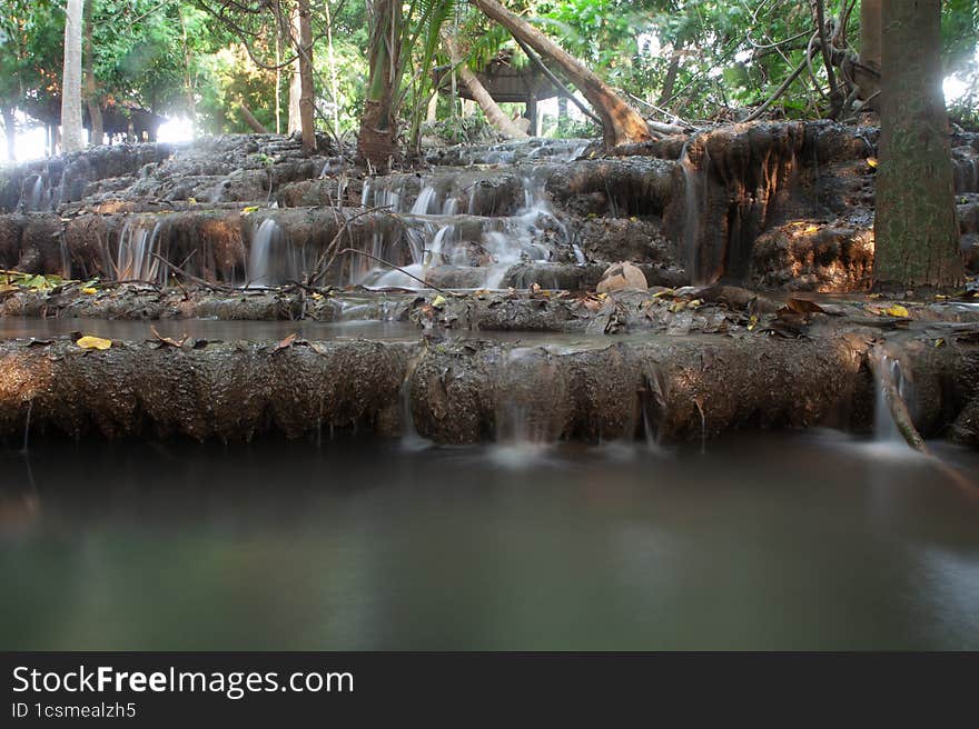 Suk samran waterfall beautiful nice