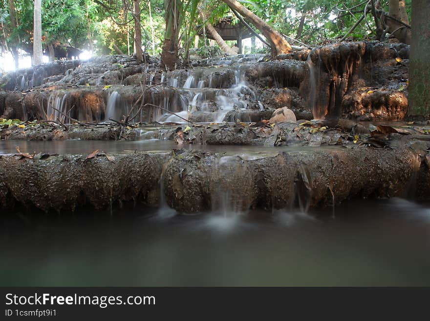 Suk samran waterfall beautiful water